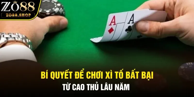 Bí quyết để chơi xì tố bất bại từ cao thủ lâu năm