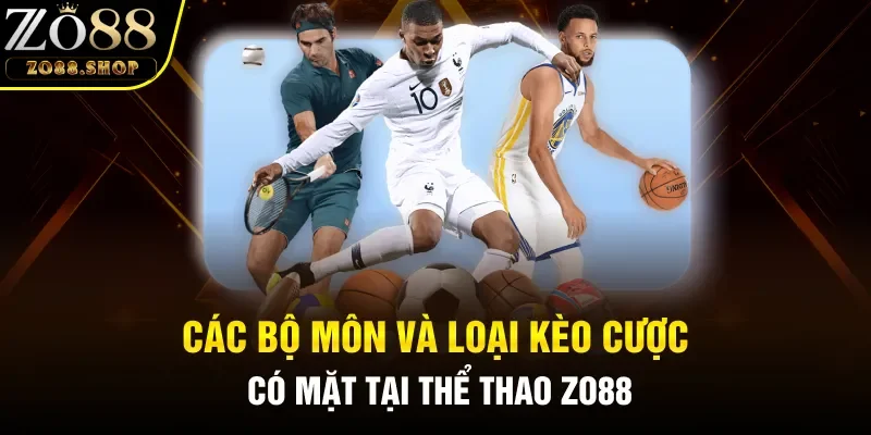 Các tựa game và loại kèo cược có mặt tại thể thao Zo88