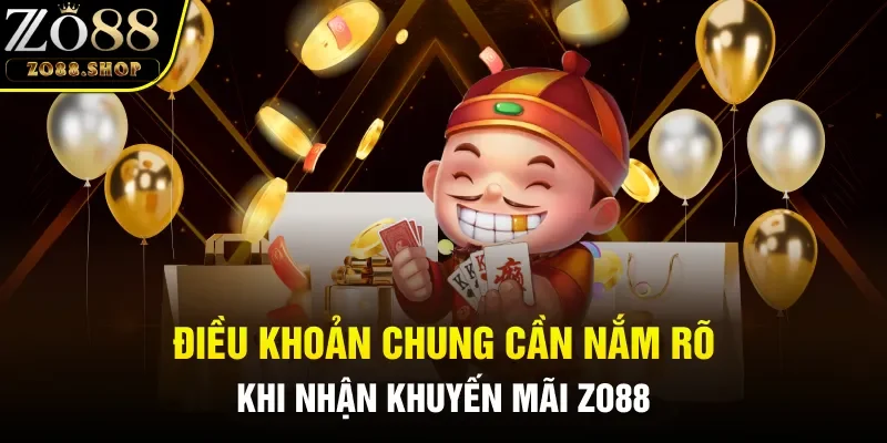 Điều khoản chung cần nắm rõ để thành công áp dụng khuyến mãi Zo88