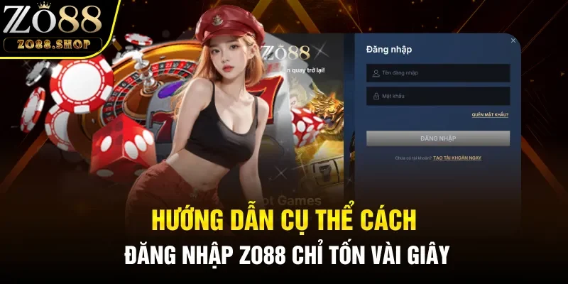 Hướng dẫn cụ thể cách đăng nhập Zo88 chỉ tốn vài giây